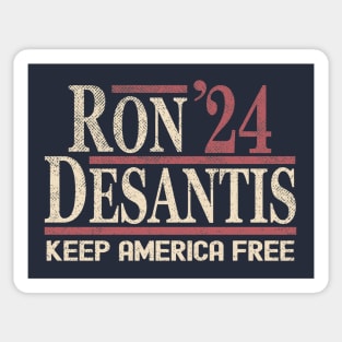 Ron DeSantis 2024 Keep America Free Sticker